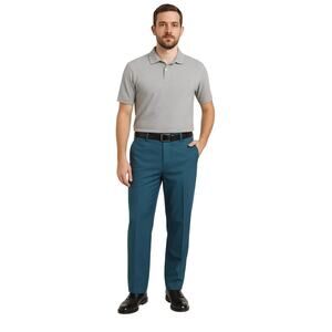 Arnold Palmer Golf Pants, Blue, Regular Fit, Men's 34x32 Stretch